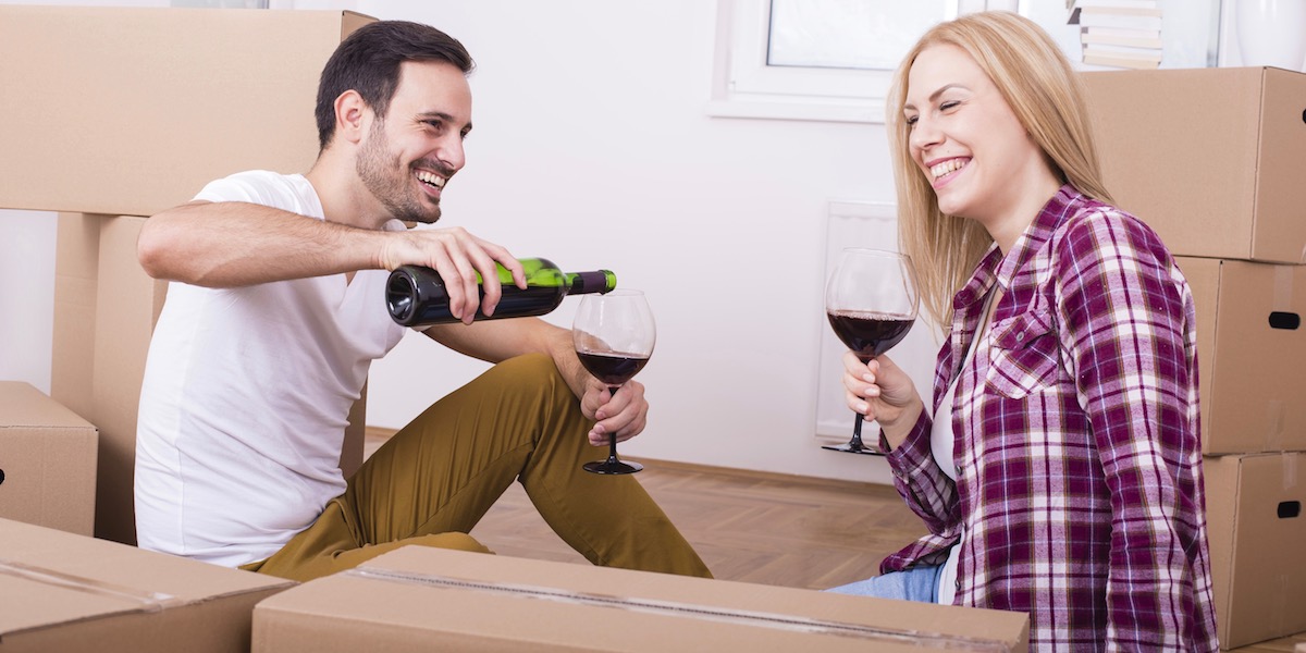 Shared ownership success story - couple celebrating